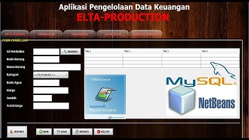 Contoh Aplikasi Pengelolaan Data Barang di Netbeans plus Fungsi Trigger dan iReport