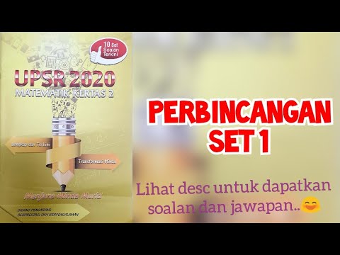 Matematik Upsr 2020 Kertas 2 Set 1 Youtube