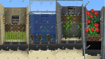 5 Simple Starter Nano Farms For Minecraft 1.14 Tutorial