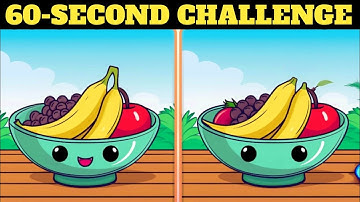 🧠 Find the Hidden Differences🍳 60-Second Challenge! 🧩