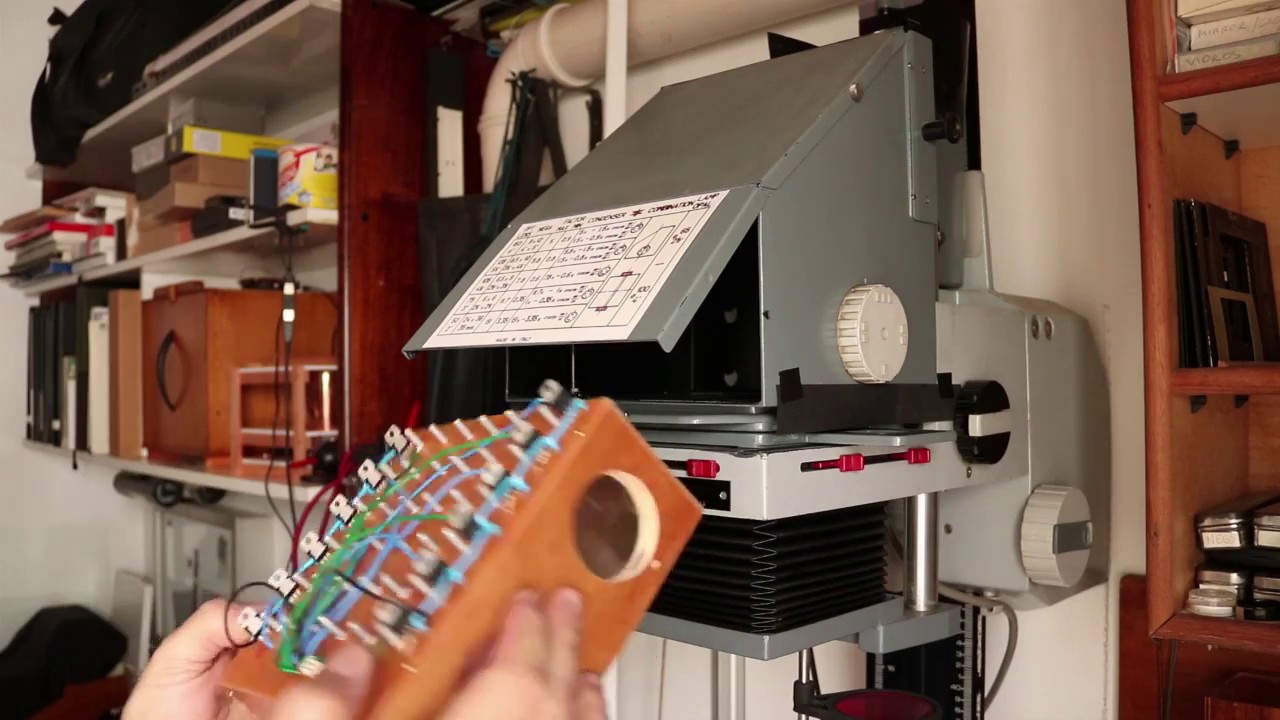 Black White Photographic Enlarger With Led Light Source Youtube