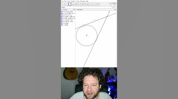 GeoGebra: Tangents to circles - dynamic Circle Theorems in under 1 min #shorts #geogebra