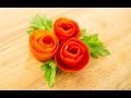 Comment faire une garniture de tomates et de roses