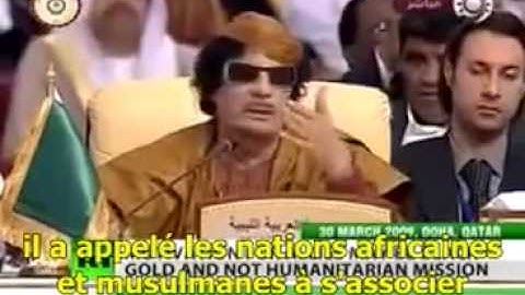 Kadhafi et le dinar or - La véritable raison de la guerre en Libye