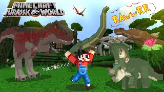 Jurassic World | Minecraft PE | Kakainin ako ng T-Rex screenshot 5