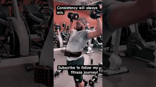 Consistency #shoulderworkout#fitness#fatloss#trainhard#musclebuilding#fatotfit#fattomuscle