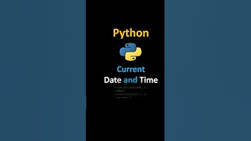Current date and time in Python #python #coding #pythonprogramming #date #time