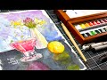 Loose Still Life with Fancy New Watercolors!