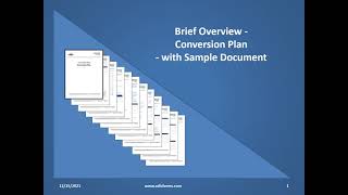 Brief Overview - Conversion Plan - with Sample Document