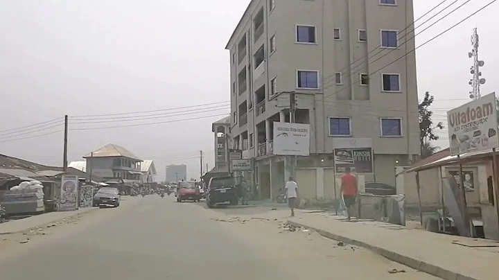 Driving inside Ikot Ekpene, Ikot Ekpene Local Government Area of Akwa Ibom State  Nigeria.