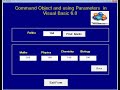 Visual Basic 6.0 ,  Command object and Parameter collection Demo