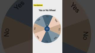 Yes or No Spinning Wheel - Random Picker