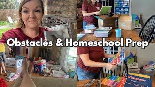 Obstacles & Homeschool Prep || Large Family Vlog