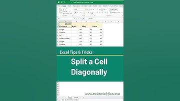 How to Split a Cell Diagonally in Excel — Easy Header Trick