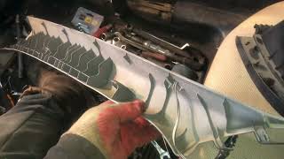 Как снять торпедо на автомобиле Mitsubishi Lancer 9 2004 год
