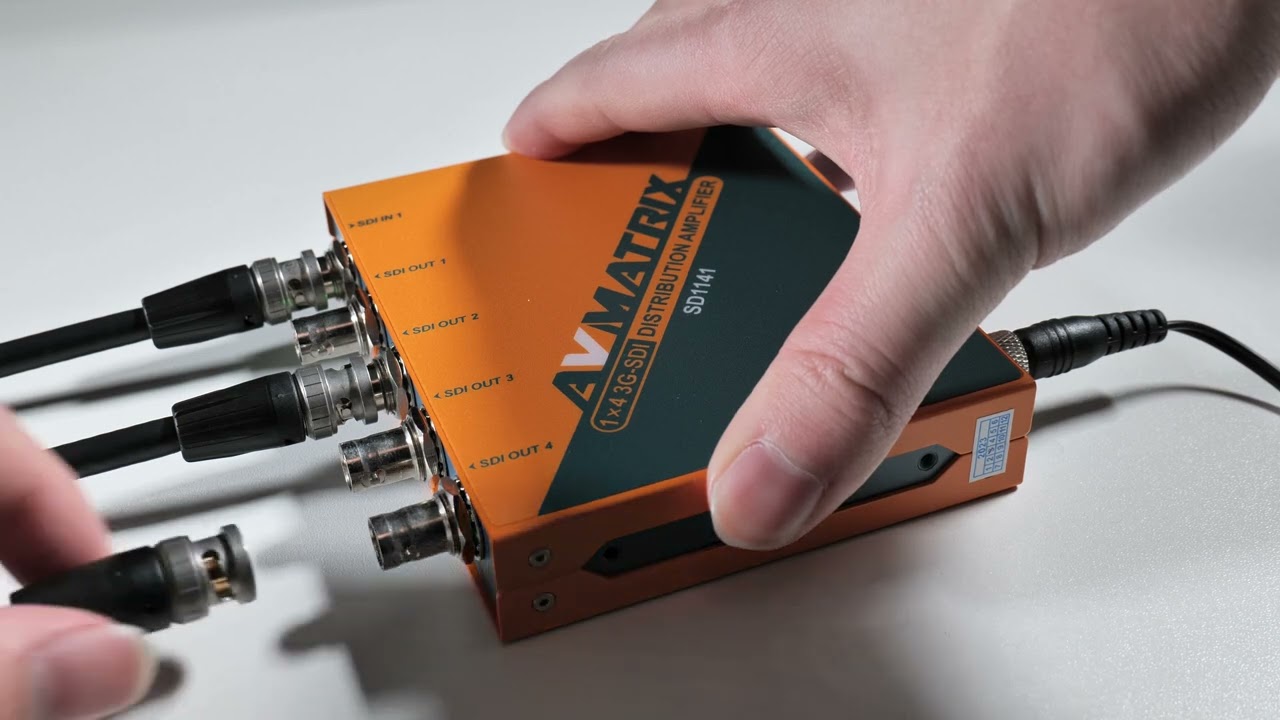 AVMATRIX 1x9 3g-Sdi Reclocking Distribution Amplifier SD1191.