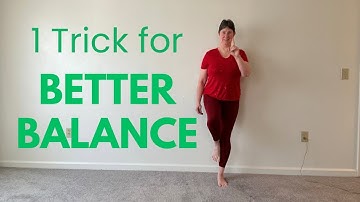 Improve Walking Confidence with this ONE TRICK - Balance Exercises for Seniors