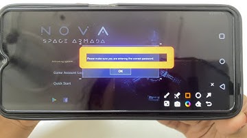 How to Fix Please make sure you are entering the correct password problem solve in Nova Space Armada