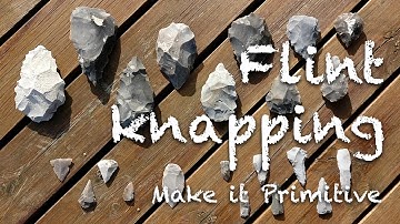 Stone tools 5: Knapping hand axes and other primitive tools from beach flint 🪨