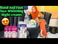 Hand and foot face whitening night creamglupatone whitening emulsionmost viral skin whiteningcream