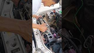 desmontagem do cabeçote junta queimada #office #oficina #mecanica #automotive #motor #shorts #viral