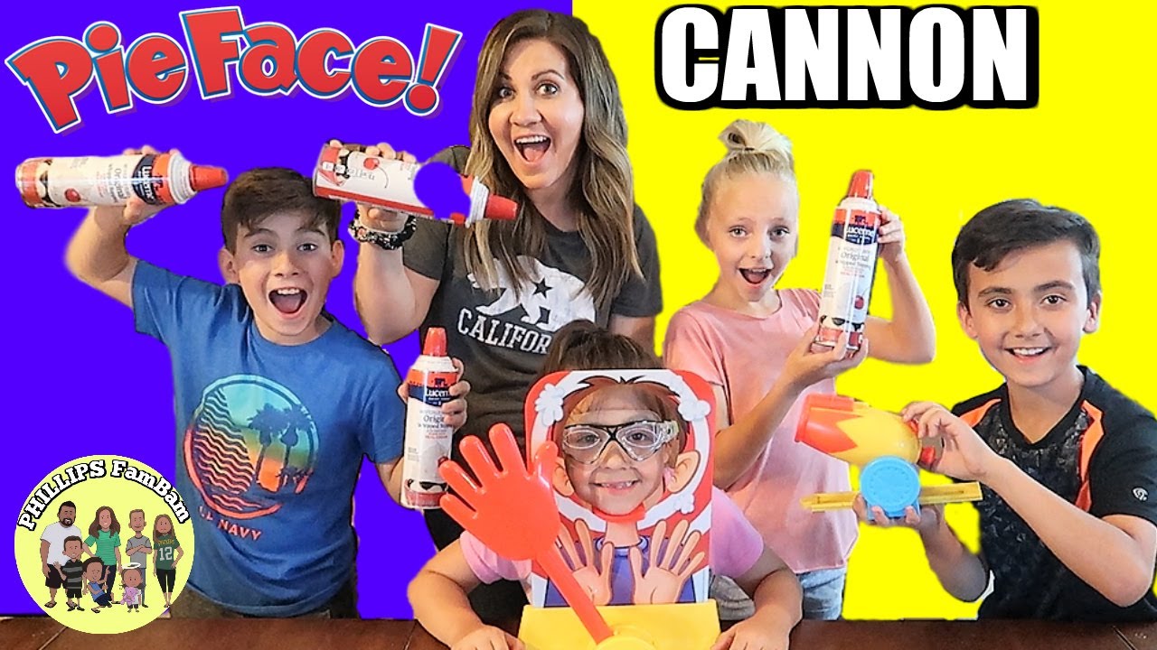 Pie Face Cannon Game: Whipped Cream Family Board Game 