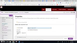 Blackboard: Make Courses Available