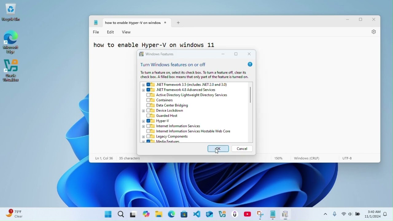 how to enable hyper v on windows 11 and windows 10