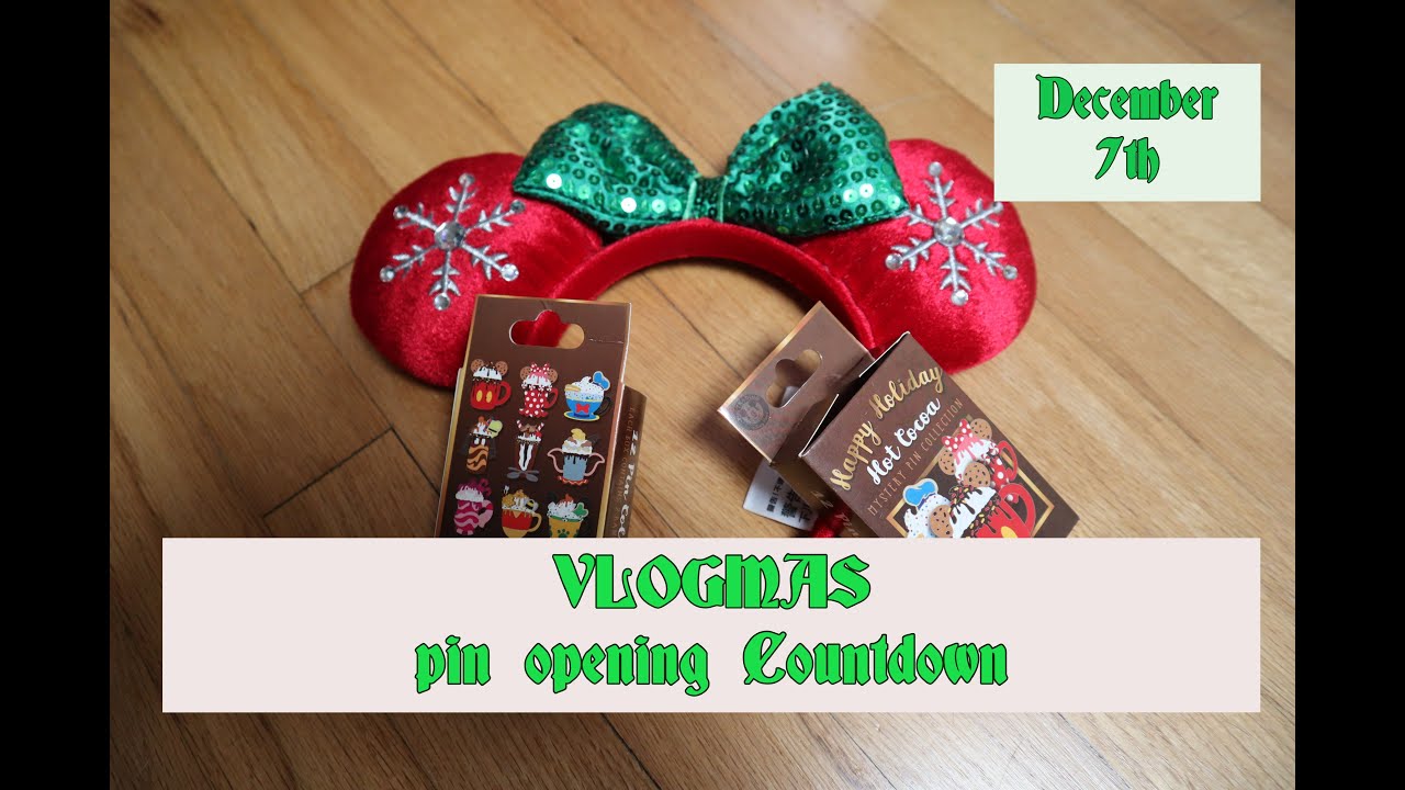 Disney Mystery Pin Vlogmas Advent Calendar Holiday Countdown December