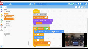 VEX V5 Activity 3.1.5 Part 1: Using a Variable to Loop a Program a Certain Number of Times