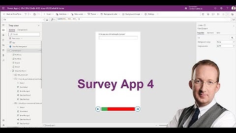 Power Apps Survey from SharePoint Data 4: Progress Bar