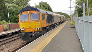 Double header light locomotive 66767 & 66742 0D79 18;36 4L Lea Road 25/7/2026