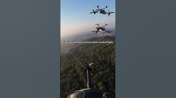 Fiber optic drone communication module flight#optical #uav #fpv