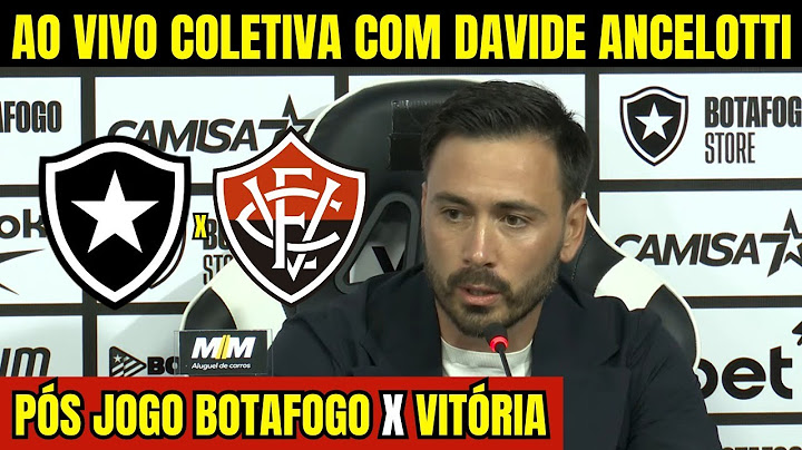 COLETIVA DO DAVIDE ANCELOTTI AO VIVO - DIRETO DO NILTON SANTOS - COLETIVA DO BOTAFOGO AO VIVO