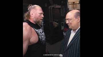 Brock Lesnar meets paul heyman 💀 #wwe #wwesmackdown #brocklesnar #paulheyman #trendingshorts