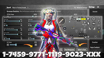 NEW UPDATE 4.1🔥BEST SENSITIVITY CODE + CONTROL SETTINGS BGMI/PUBG MOBILE