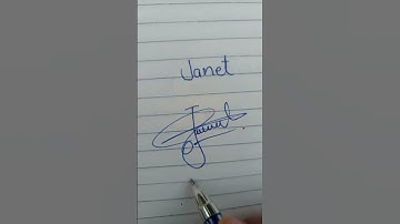 Janet name signature ideas and styles #namesignature