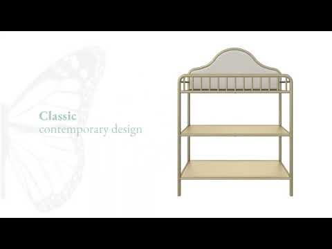 seeds piper metal changing table gold