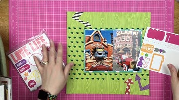 Scrapbook Process: Good Times in Toon Town // Kill a Kit with Style // Disney Layout