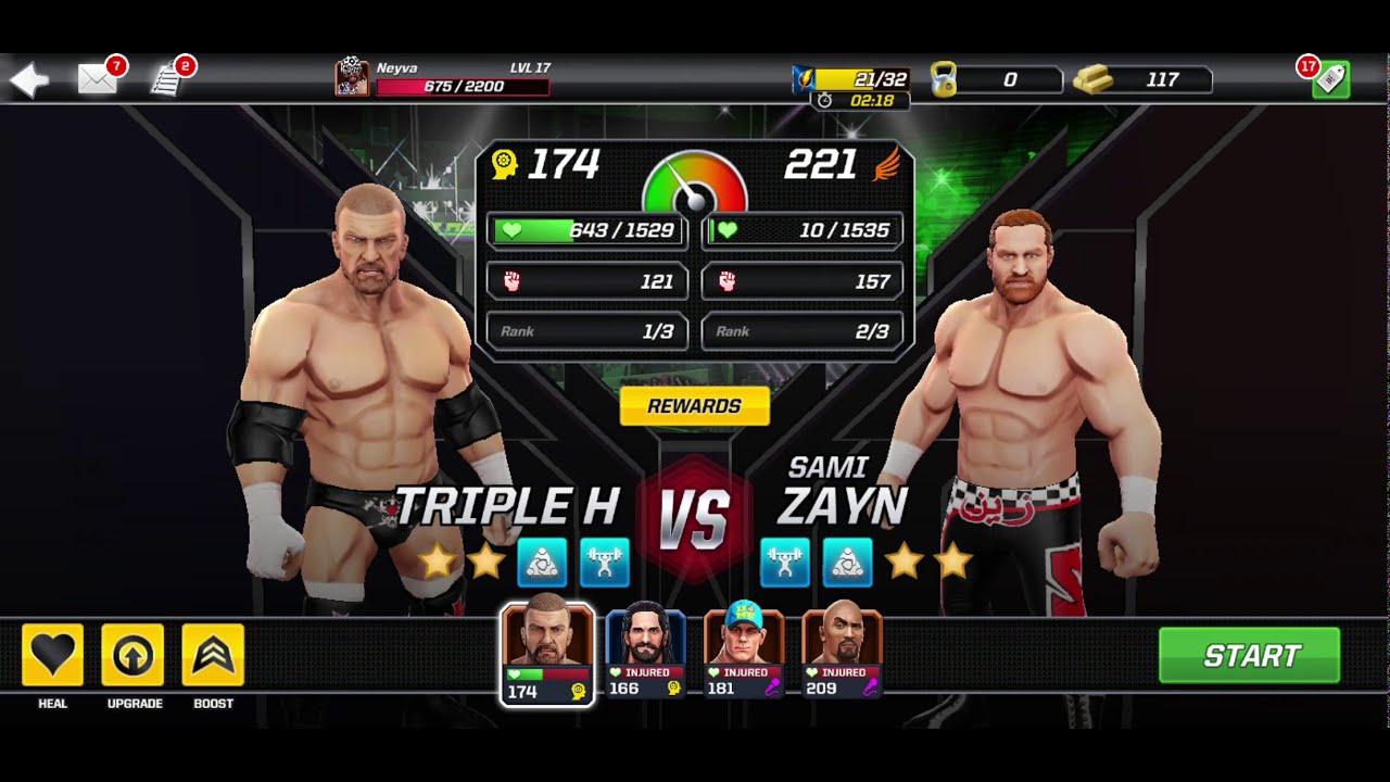 Triple H VS Sami Zayn WWE Mayhem - YouTube