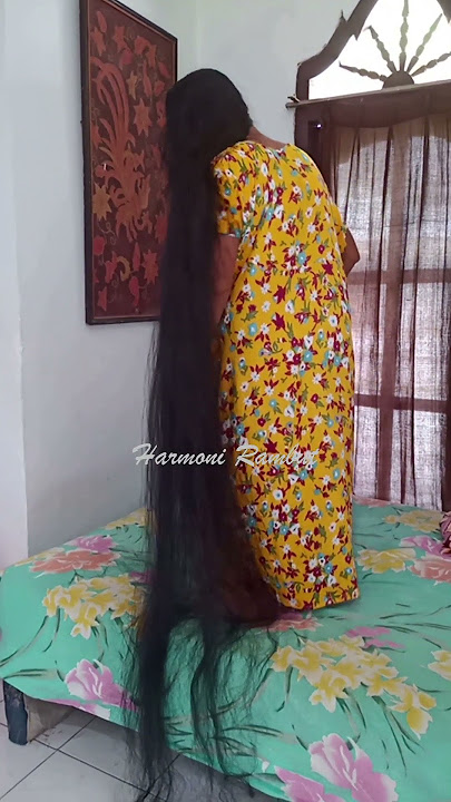 Super Long Hair Brushing | #shorts #longhair #longhairbunstyle  |