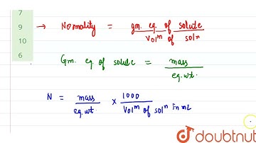 To dissolve 0.9 g metal, 100 mL of 1 N HCl is used. What is the equivalent weight of metal? | 12...