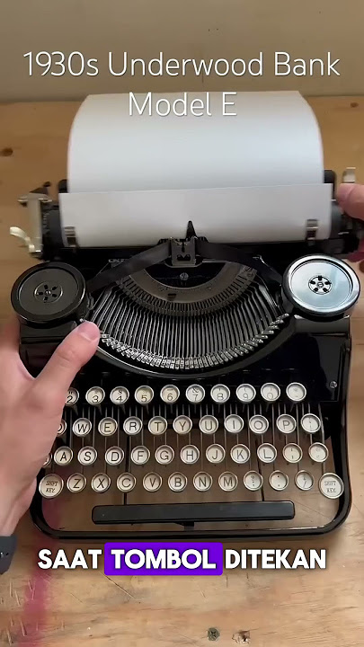 Teknologi Kuno: Cara Kerja Mesin Ketik Bank di Tahun 1930 #Shorts #MesinKetik #Typewriter #Bank1930