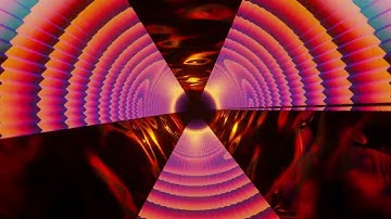 FREE VJ Loop Colorful circular tunnel red gradient 4K 1 Hour #loop #animation #abstract #starburst