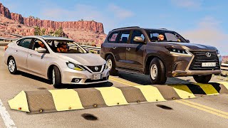 Car Crashes and Dangerous Driving (Bumps) 01 | BeamNG Drive