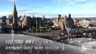 Buckie 100yr WW1 Armistice Remembrance Service