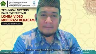 Technical Meeting Paislove Festival Lomba Video Moderasi Beragama