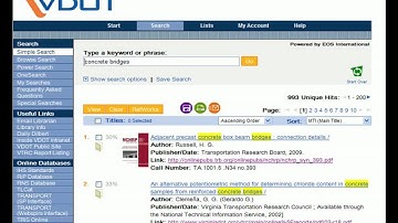 VDOT Research Library Catalog Simple Search