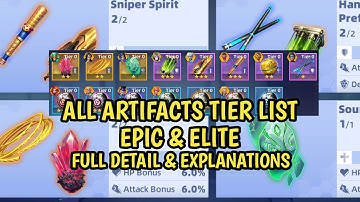 ALL ARTIFACTS TIER LIST!!! DETAIL &  (APRIL 2022) | DC Worlds Collide