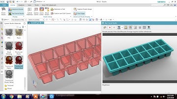 #NX CAD #Advanced Surface Tutorial #Ice cube tray Modeling